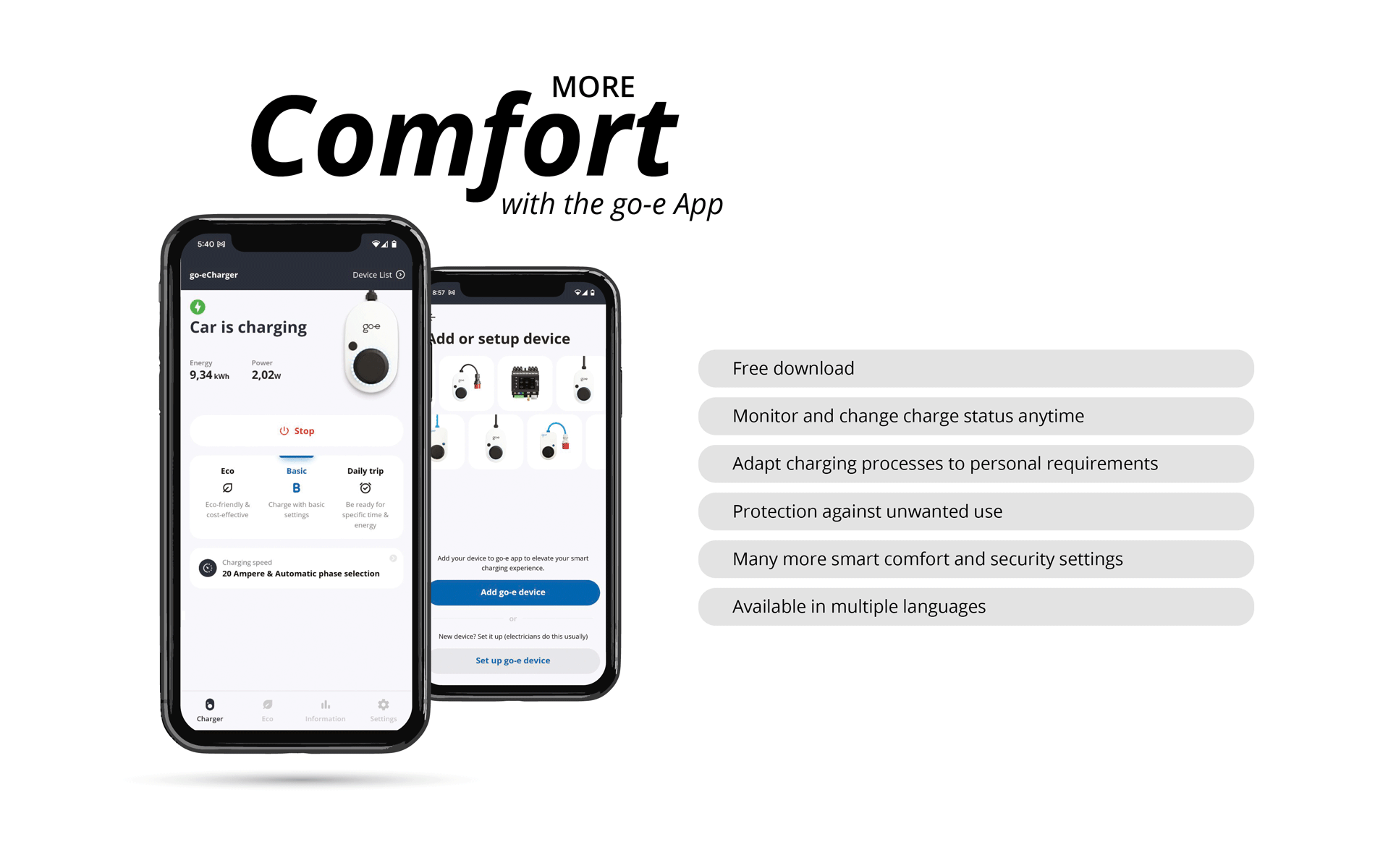 go-e App: Smart and comfortable EV charging 