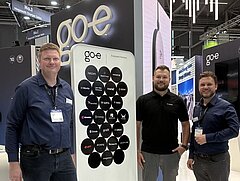go-e und TEKKO am Messestand