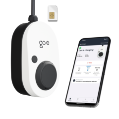 go-e Charger Gemini 2.0 11 kW smartphone combo