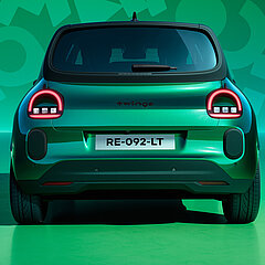 Back of Renault Twingo E-tech