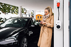 E-Auto zuhause mit dem go-e Charger laden E-Auto zuhause mit dem go-e Charger laden