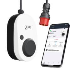 go-e Charger Gemini flex 11 kW smartphone combo