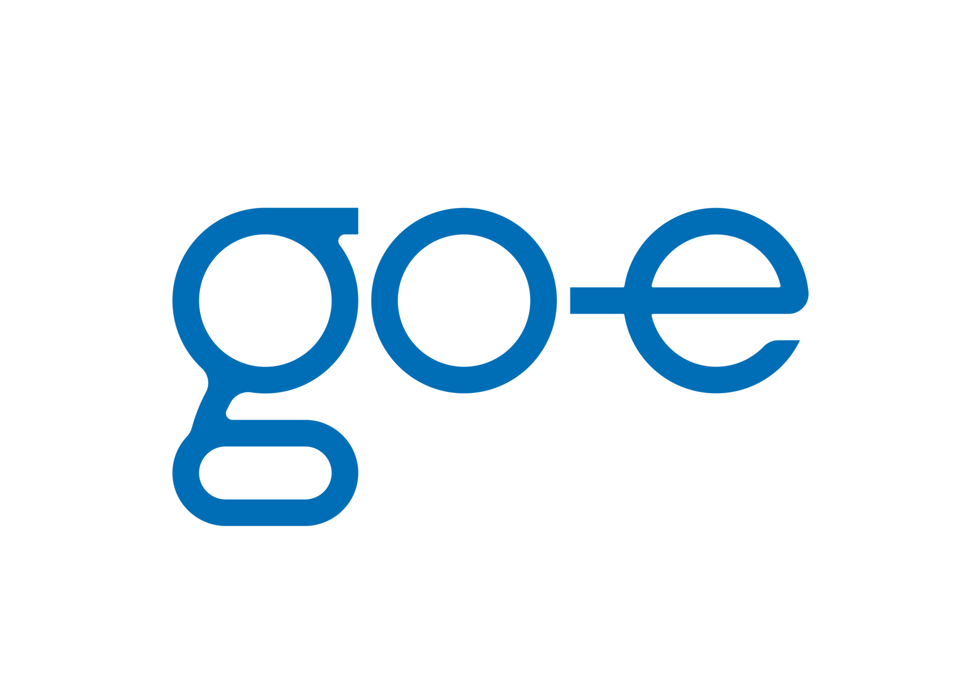 go-e Logo sininen