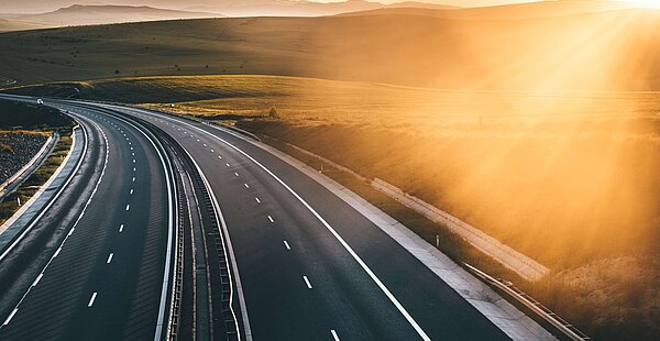Leere Autobahn