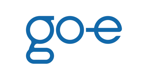 go-e Logo blau Banner