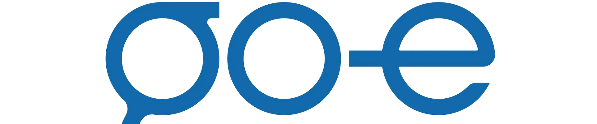 go-e Logo blau Banner