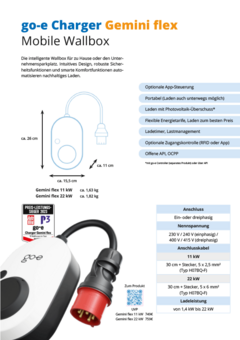 Mobile Wallbox: go-e Charger Gemini flex Mobile Wallbox: go-e Charger Gemini flex