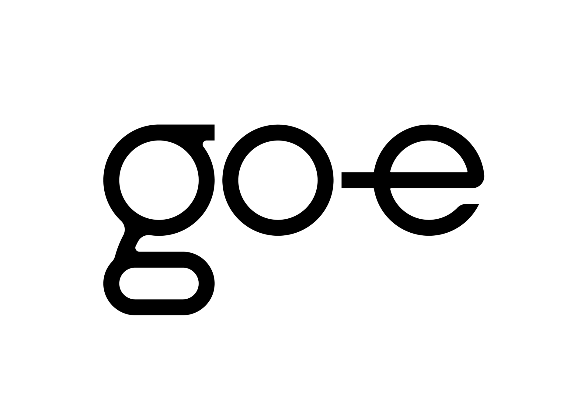 go-e Logotipo negro